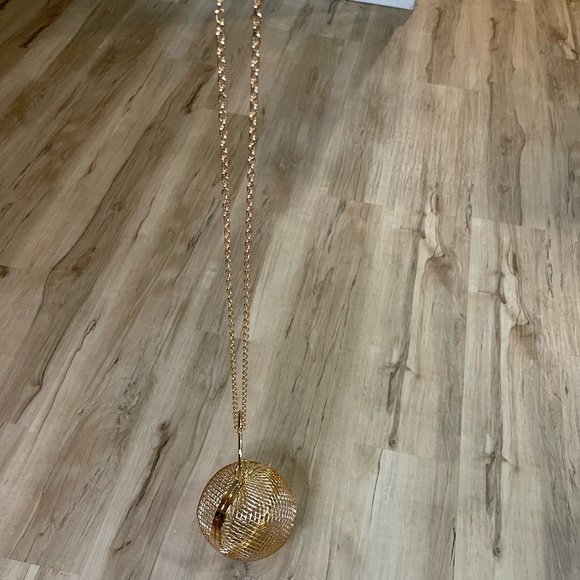 Gold Shoulder Clutch Purse - Picture 2 of 3